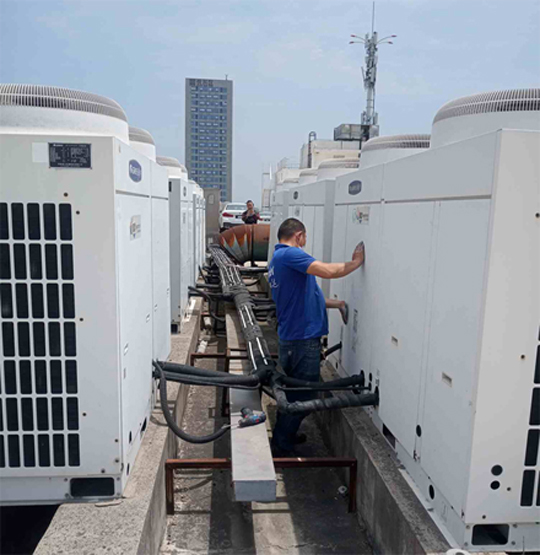 神农架林中央空调制热和不制冷系统维修方法